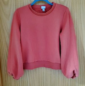 Puffy-Sleeved Sweatshirt